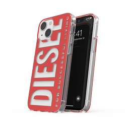 DIESEL CLEAR CASE GRAPHIC IPHONE 13 MINI RED / WHITE