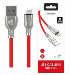 JELLICO USB CABLE - KDS-60 3.1A LIGHTNING 1M RED