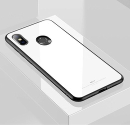 MSVII TEMPERED GLASS CASE COVER COVER MADE OF TEMPERED GLASS FOR XIAOMI MI 8 SE WHITE