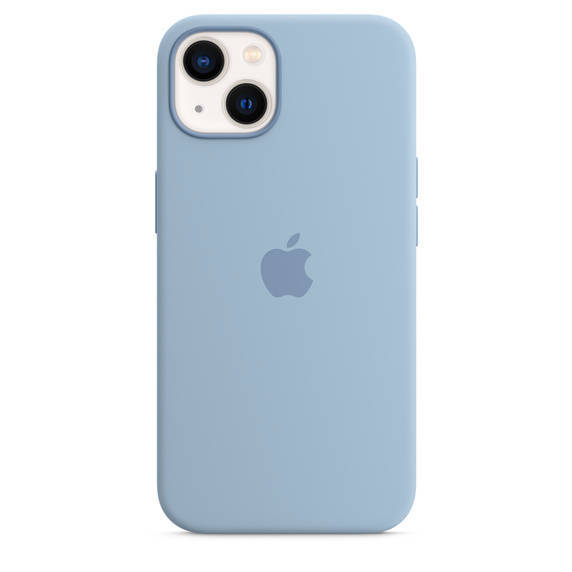 APPLE SILICONE CASE MN613ZM/A IPHONE 13 BLUE FOG OPEN PACKAGE