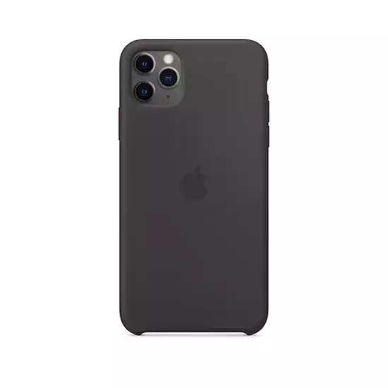 APPLE SILICONE CASE MX002ZM/A IPHONE 11 PRO MAX BLACK OPEN PACKAGE