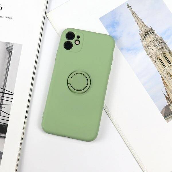 BELINE CASE SILICONE RING IPHONE 12 PRO MAX GREEN APPLE