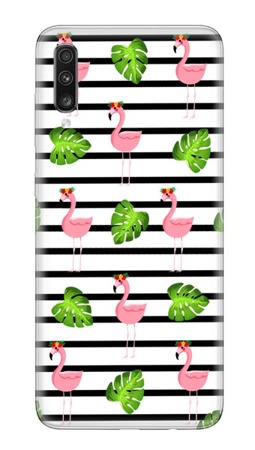 CASEGADGET CASE OVERPRINT FLAMINGOS AND LEAVES SAMSUNG GALAXY A70