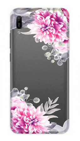 CASEGADGET CASE OVERPRINT WHITE FLOWERS HUAWEI Y6 2019