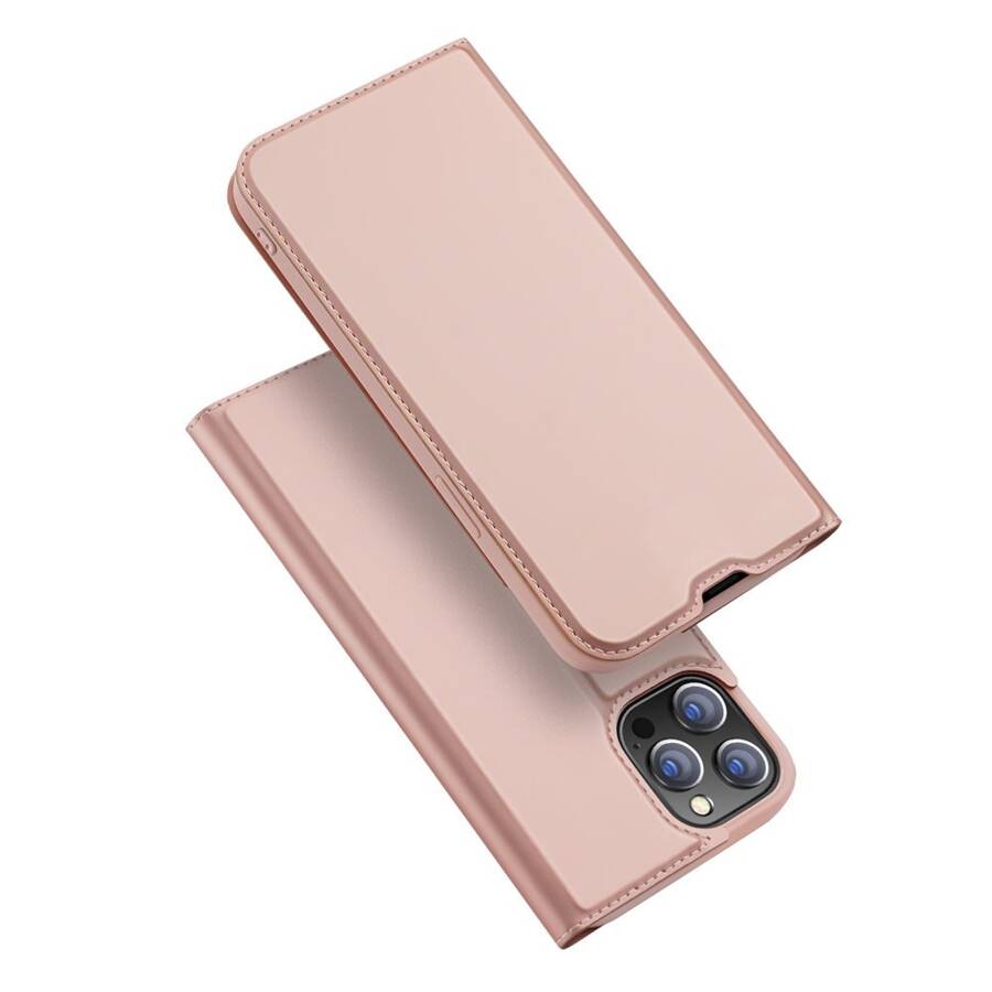 DUX DUCIS SKIN PRO BOOKCASE TYPE CASE FOR IPHONE 13 PRO PINK