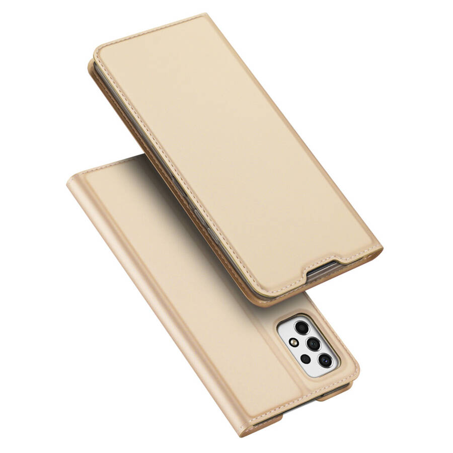 DUX DUCIS SKIN PRO HOLSTER COVER FLIP COVER FOR SAMSUNG GALAXY A53 5G GOLD