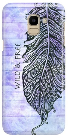 FUNNY CASE OVERPRINT FEATHER SAMSUNG GALAXY J6 2018