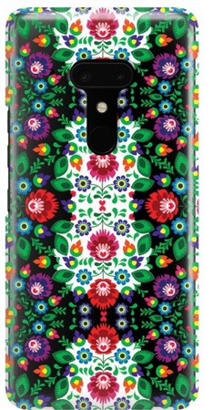 FUNNY CASE OVERPRINT FOLK FLOWERS HTC U12 PLUS