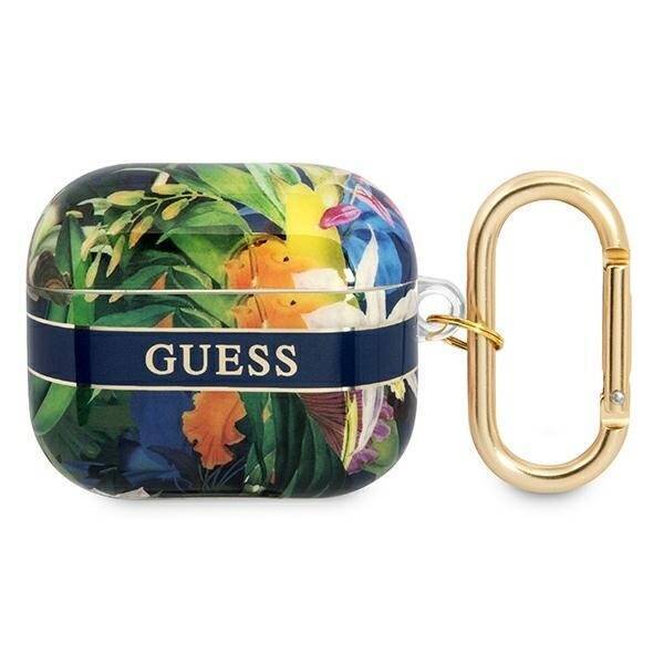 GUESS GUA3HFLB AIRPODS 3 COVER BLUE/BLUE FLOWER STAP COLLECTION