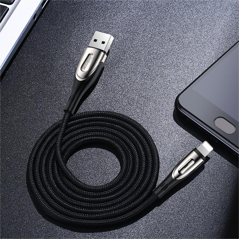JOYROOM SHARP SERIES CABLE WITH FAST CHARGING USB-A - LIGHTNING 3A 3M BLACK (S-M411)