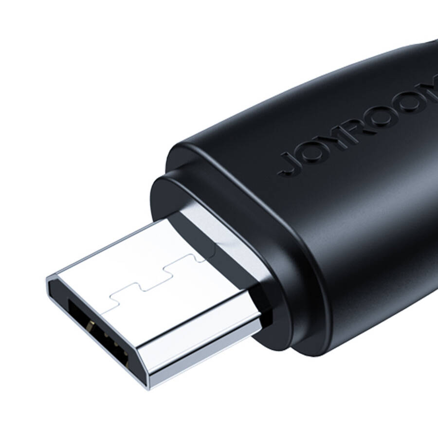 JOYROOM USB CABLE - MICRO USB 2.4A SURPASS SERIES FOR FAST CHARGING AND DATA TRANSFER 0.25 M BLACK (S-UM018A11)