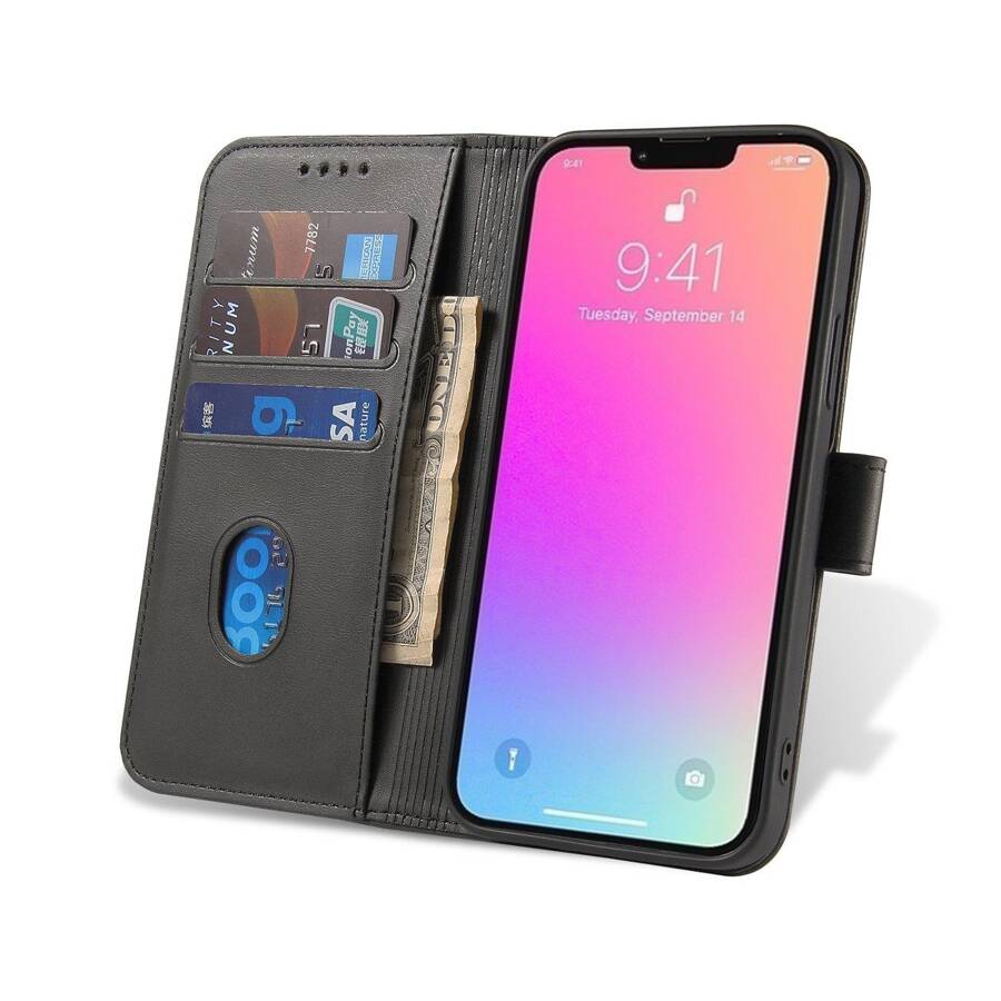 MAGNET CASE CASE FOR REALME 10 PRO COVER WITH FLIP WALLET STAND BLACK