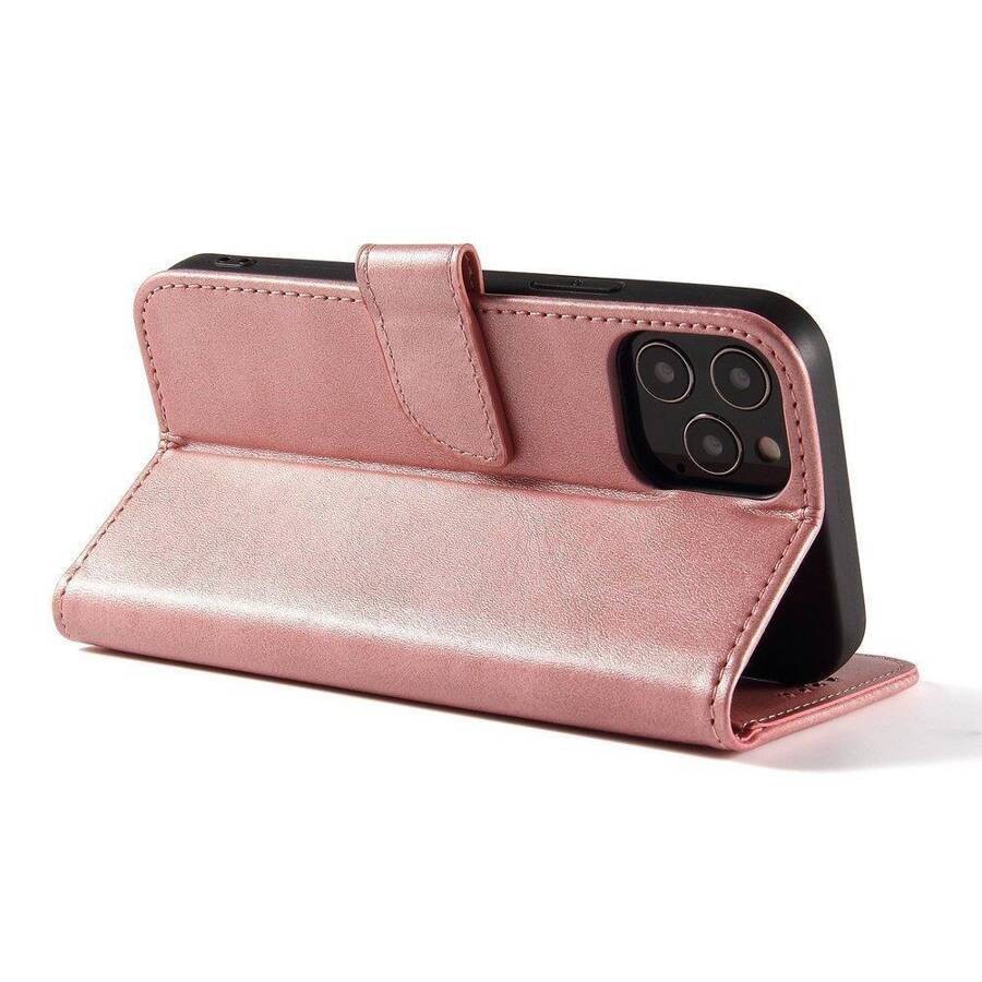 MAGNET CASE ELEGANT CASE COVER FLIP COVER WITH STAND FUNCTION FOR XIAOMI REDMI NOTE 11S / NOTE 11 PINK