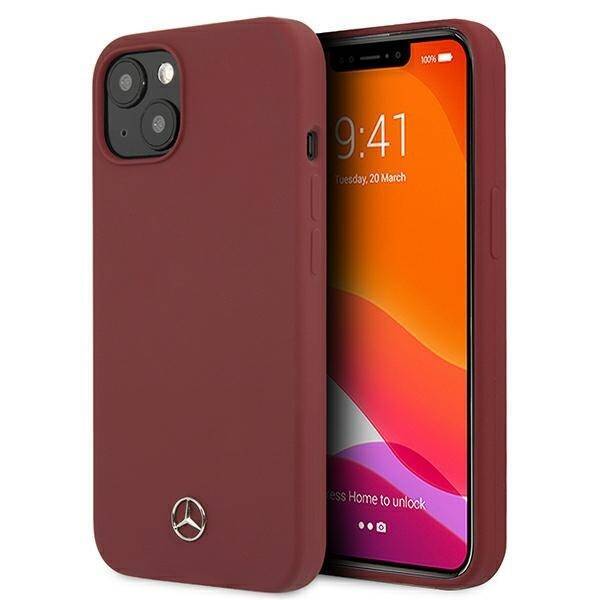 MERCEDES MEHCP13SSILRE IPHONE 13 MINI 5,4" RED HARDCASE SILICONE LINE