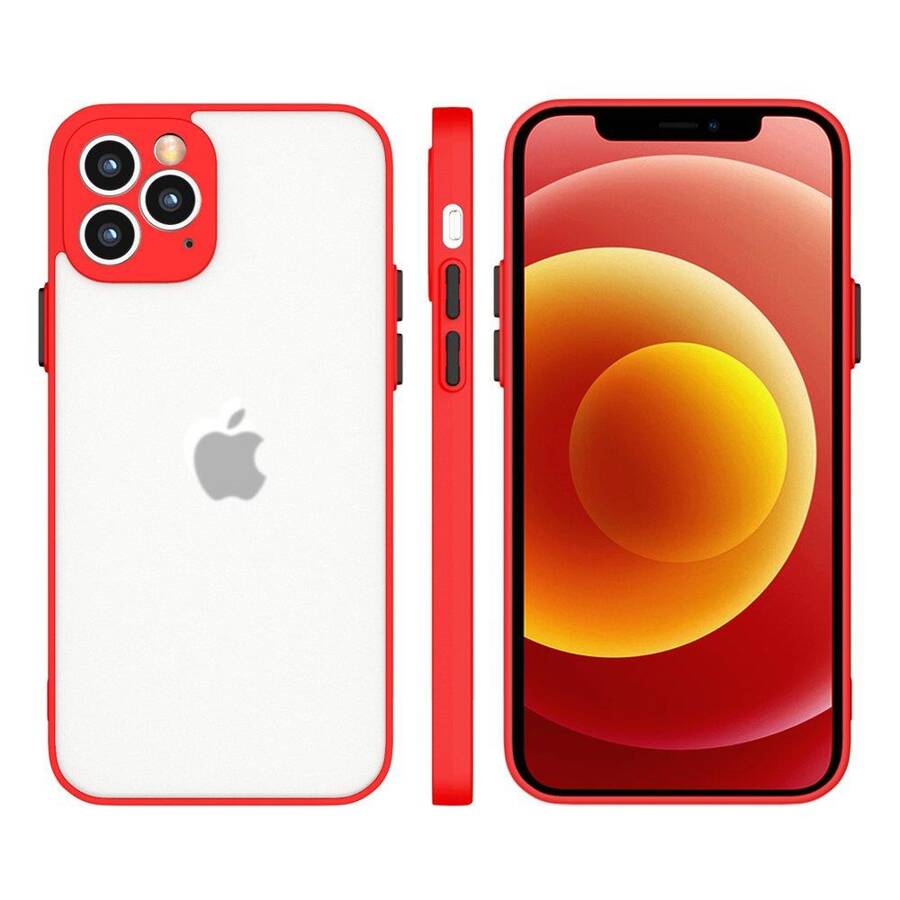 MILKY CASE SILICONE FLEXIBLE TRANSLUCENT CASE FOR IPHONE XS MAX RED