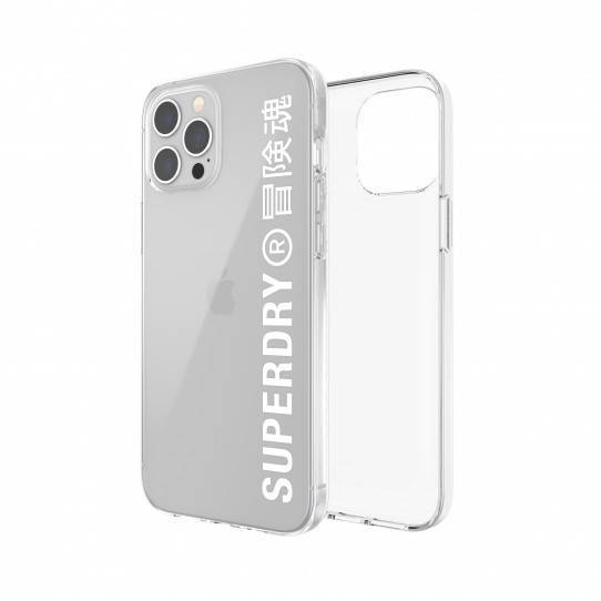 SUPERDRY SNAP CASE CLEAR IPHONE 12 PRO MAX TRANSPARENT / WHITE