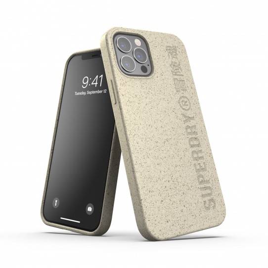 SUPERDRY SNAP CASE COMPOSTABLE IPHONE 12/12 PRO BEIGE