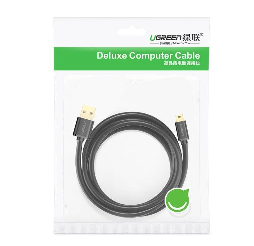 UGREEN CABLE USB - MINI USB CABLE 480 MBPS 3 M BLACK (US132 10386)