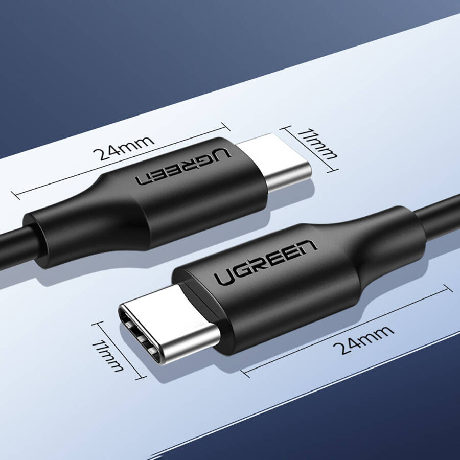 UGREEN USB TYPE C CHARGING AND DATA CABLE 3A 2M BLACK (US286)