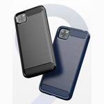 CARBON CASE FLEXIBLE COVER TPU CASE FOR HUAWEI Y5P BLACK