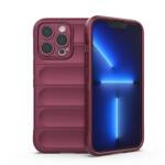 MAGIC SHIELD CASE CASE FOR IPHONE 13 PRO ELASTIC ARMORED SLEEVE BURGUNDY