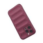 MAGIC SHIELD CASE CASE FOR IPHONE 13 PRO ELASTIC ARMORED SLEEVE BURGUNDY