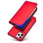 MAGNET CARD CASE FOR IPHONE 12 COVER CARD WALLET CARD STAND RED