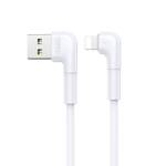 REMAX USB - LIGHTNING ANGLED CABLE 2,1 A 1 M WHITE (RC-014I WHITE)