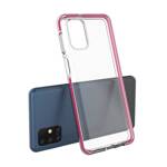 SPRING CASE CLEAR TPU GEL PROTECTIVE COVER WITH COLORFUL FRAME FOR SAMSUNG GALAXY M51 BLUE