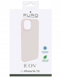 PURO ICON Cover Apple iPhone 14/13 case (sand pink)