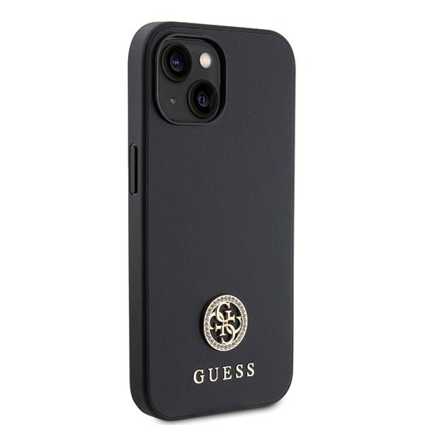 Guess GUHCP15MPS4DGPK iPhone 15 Plus / 14 Plus 6.7" czarny/black hardcase Strass Metal Logo