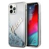 Guess GUHCP12LGLVSBL iPhone 12 Pro Max6,7" niebieski/blue hardcase Glitter Vintage Script