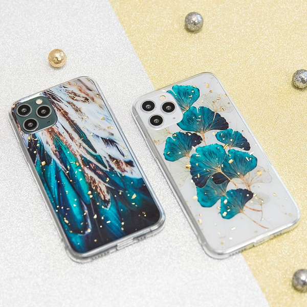 Nakładka Gold Glam do Samsung Galaxy A51 5G listki