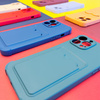 Card Armor Case etui pokrowiec do Xiaomi Redmi 10X 4G / Xiaomi Redmi Note 9 portfel na kartę silikonowe pancerne etui Air Bag granatowy
