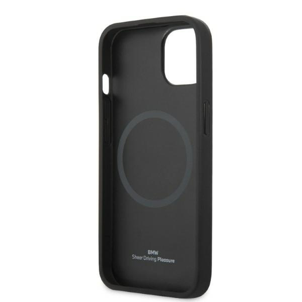 Case BMW BMHMP14SSLLBK iPhone 14 6.1 "black / black hardcase Signature Logo Imprint Magsafe
