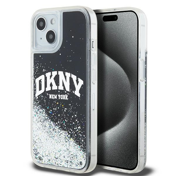DKNY DKHCP14SLBNAEK iPhone 14 / 15 / 136.1" czarny/black hardcase Liquid Glitter Big Logo