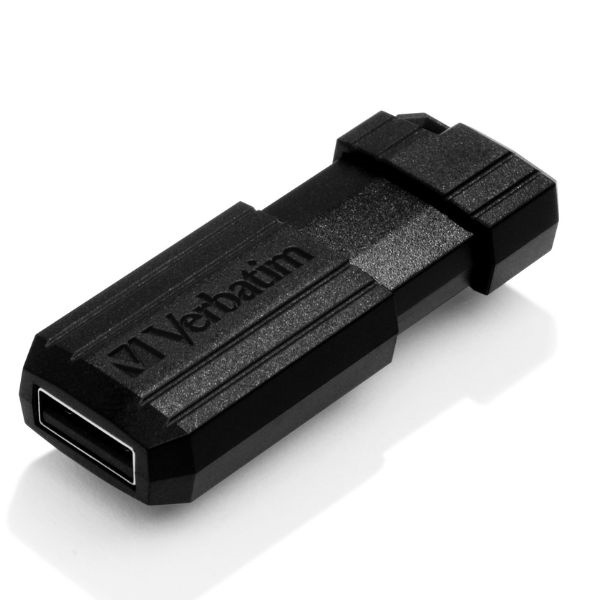 Verbatim Pendrive 128GB USB-A 2.0PinStripe czarny/black 49071