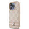 DKNY DKHCP15XPCPTSSP iPhone 15 Pro Max6.7" różowy/pink hardcase Leather Checkered Mono Pattern & Printed Stripes
