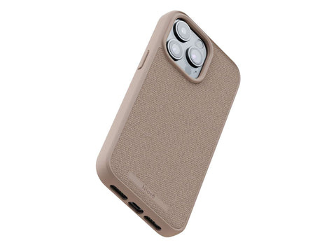 Njord "Fabric MagSafe" Cover for Apple iPhone 15 Pro , Pink Sand