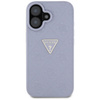 Etui Guess Hot Stamp 4G Pattern Triangle Metal Logo do iPhone 16 fioletowy