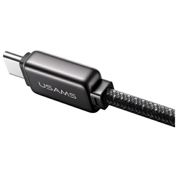 USAMS Kabel USB-C na USB-C 100W 1,2m      Zinc Alloy Fast Charging Data Cable Meteor Series SJ744USB01 (US-SJ744)