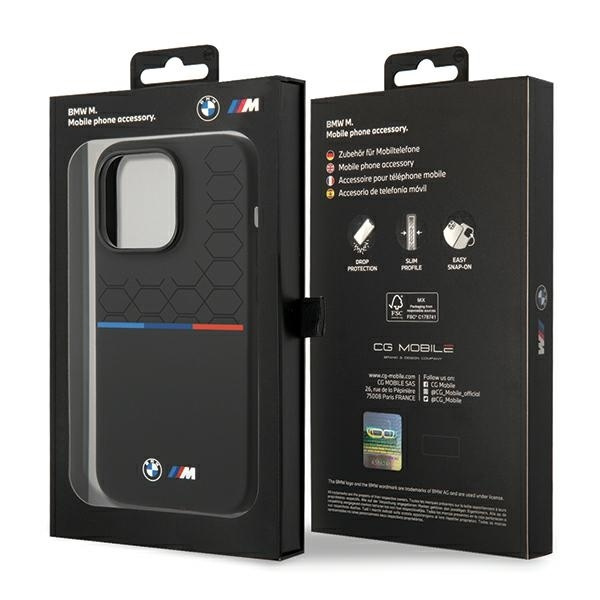 Etui BMW Silicone Pattern na iPhone 15 Pro Max - czarne