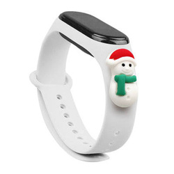 XMAS SILICONE CHRISTMAS BAND FOR XIAOMI MI BAND 3 / MI BAND 4 SNOWMAN 1