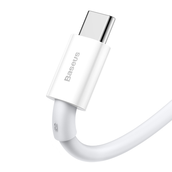 Baseus Superior kabel USB - USB Typ C 66 W 6A 1 m Biały (CATYS-02)