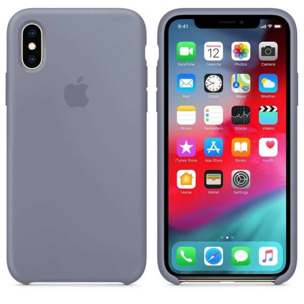 APPLE MTFH2ZM/A SILICONE CASE IPHONE XS MAX  LAVENDER GRAY SALE