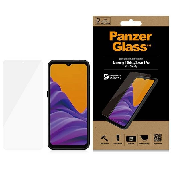 PanzerGlass E2E Sam Xcover6 Pro Screen Protection Antibacerial Case Friendly 7309