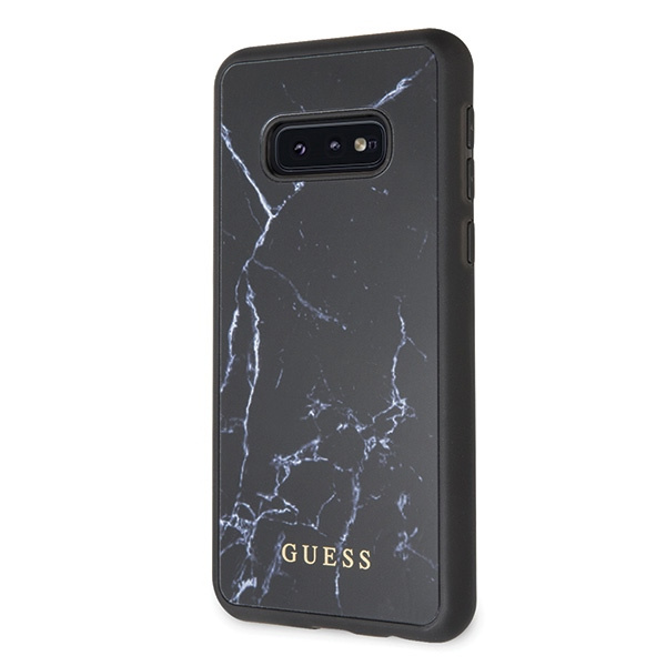 Guess GUHCS10LHYMABK S10e G970 czarny/black hard case Marble