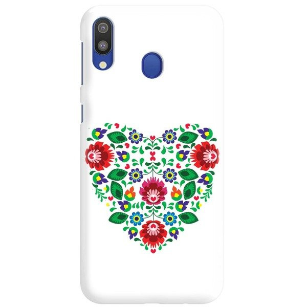 FUNNY CASE ETUI NADRUK SERCE BIAŁE SAMSUNG GALAXY M20