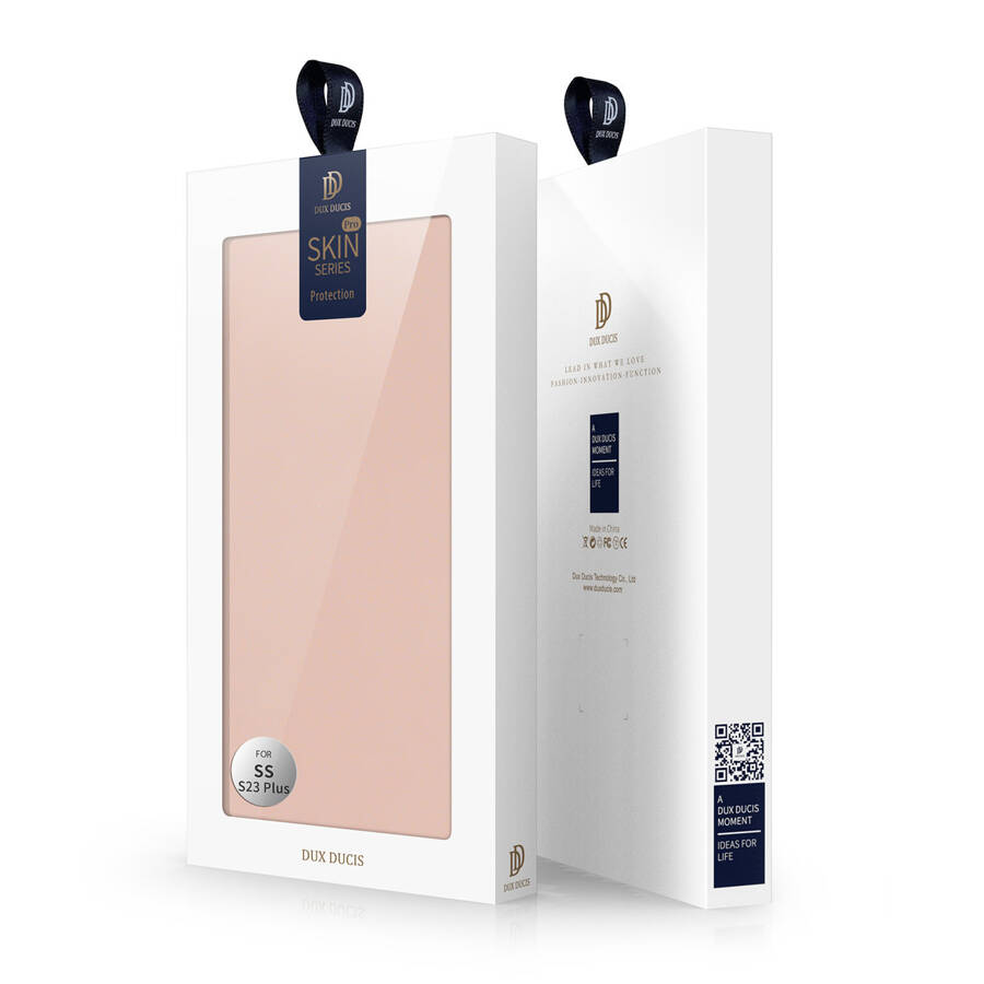 Dux Ducis Skin Pro etui Samsung Galaxy S23+ pokrowiec z klapką portfel na kartę podstawka różowe