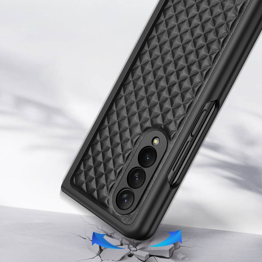 Dux Ducis Venice etui Samsung Galaxy Z Fold 4 skórzany pokrowiec czarne